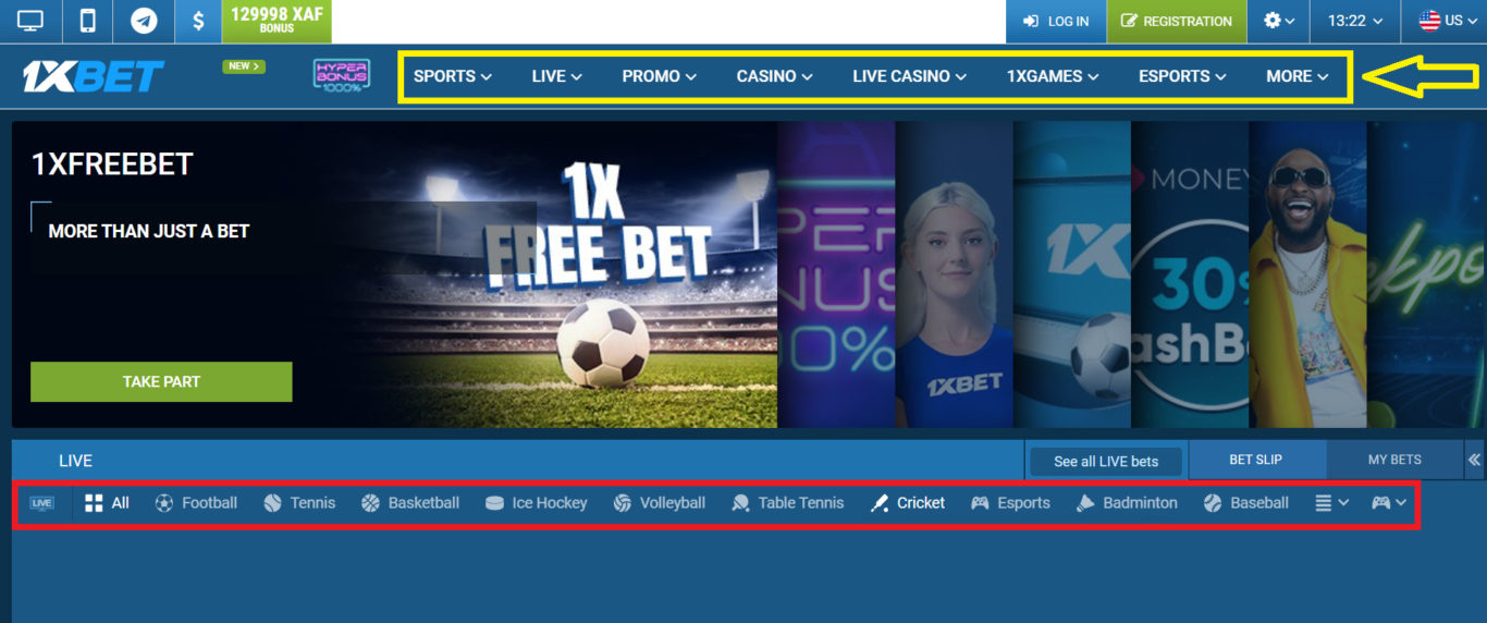 Overview of Top Live Betting Options with 1xBet Company 